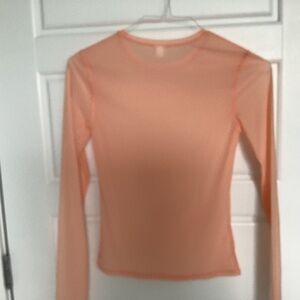Athleta long sleeve mesh top
